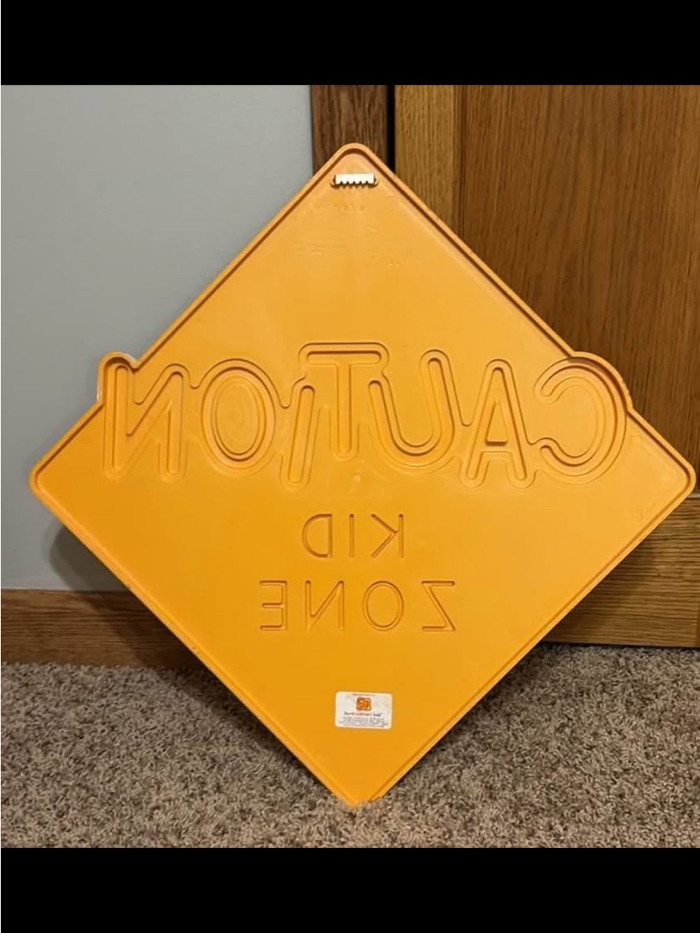 Home Interiors Kids Caution Kid Zone vintage sign - Picture 2 of 3